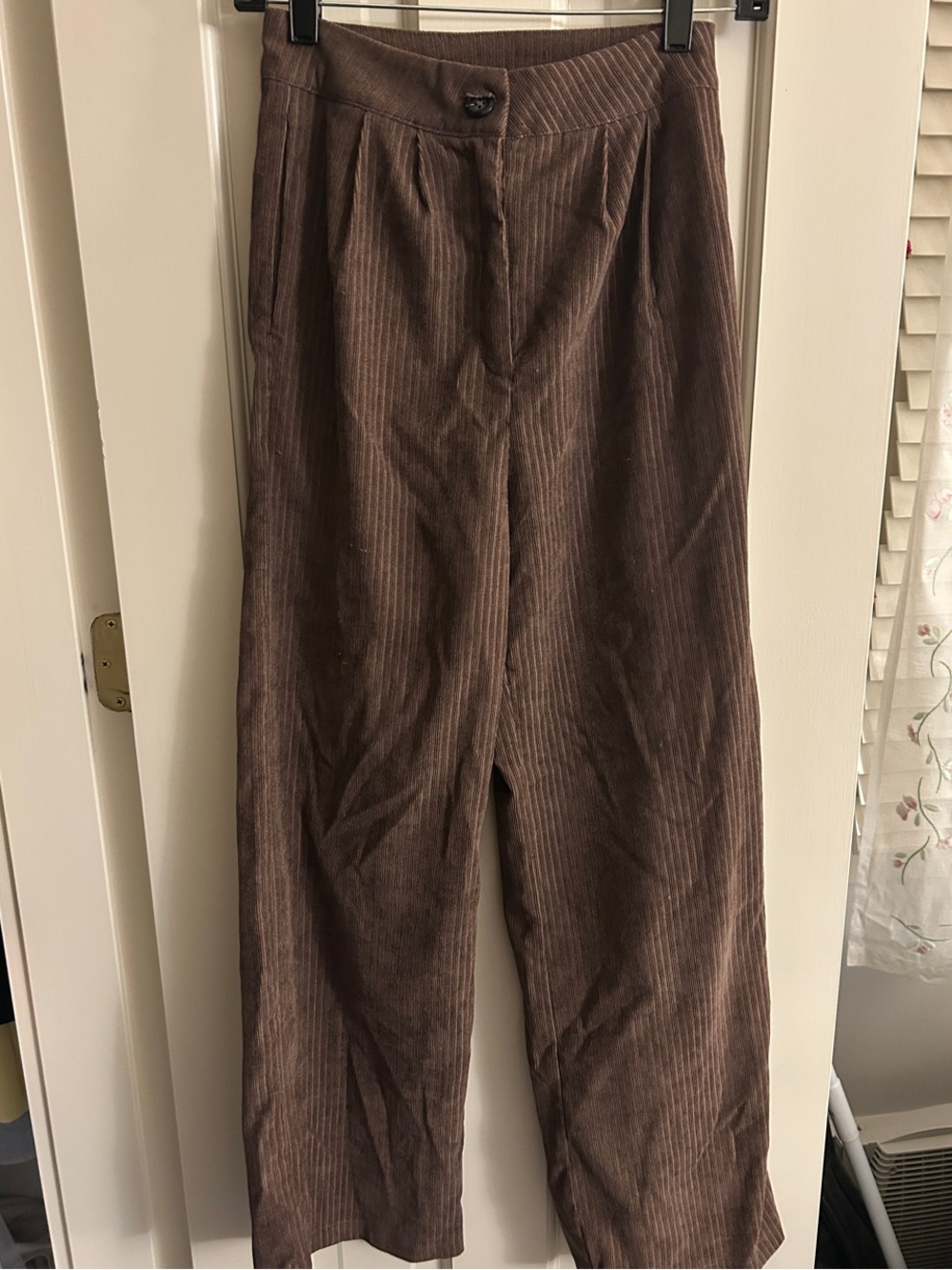 SHEIN Brown Wide-Leg Corduroy Men’s Pants